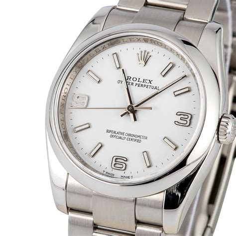 rolex oyster perpetual white face price|rolex oyster perpetual price new.